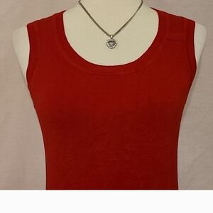 Loulou Red Dress Tank Top